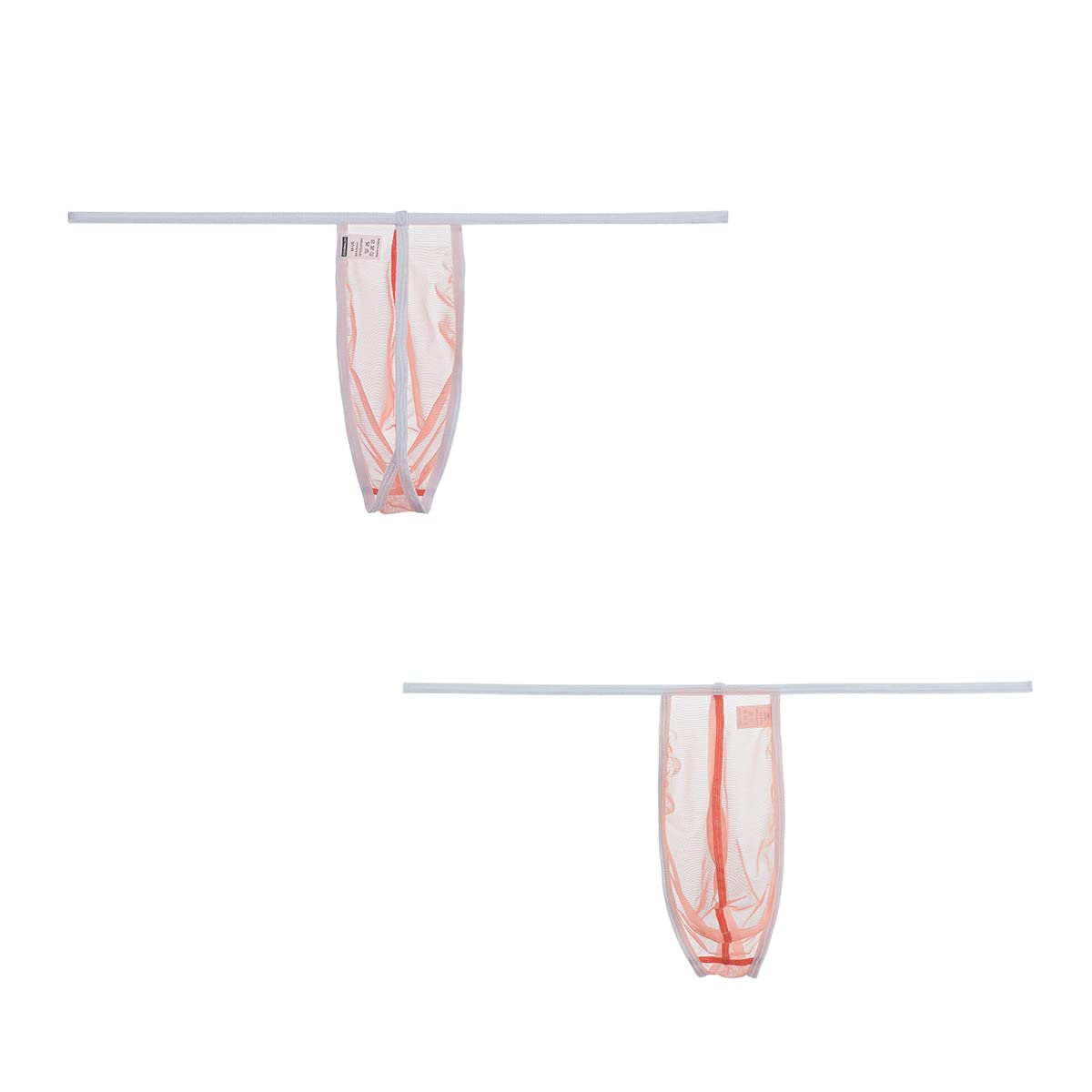 Herren Low-Waist String, weich und bequem, leicht und dünn, Mesh-atmungsaktiv Orange