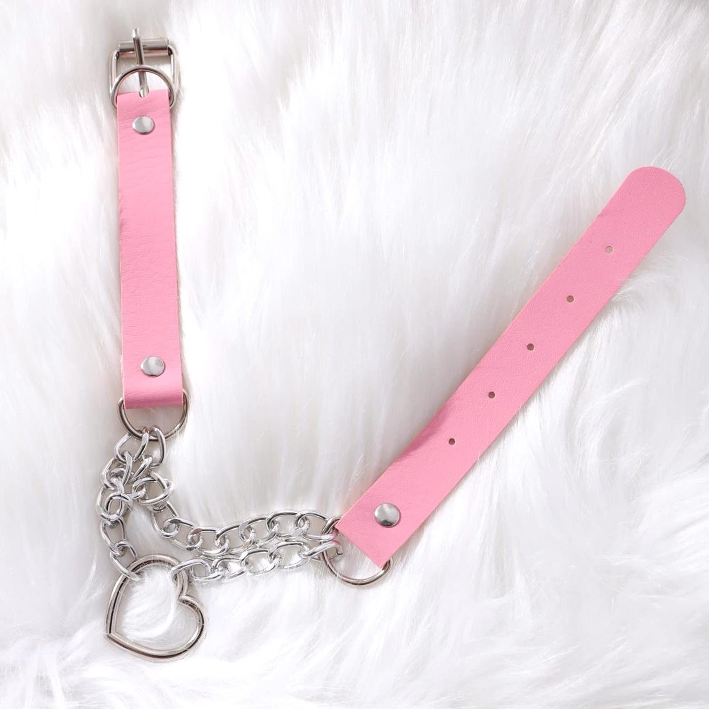 Sissy Collare Cuore Collana in pelle Choker per le donne
