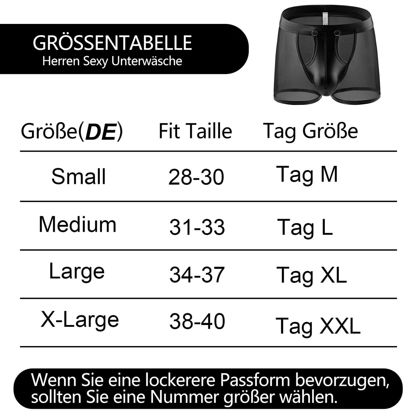 Herren Sexy Mesh Boxer Kurze Sehen Durch Faux Leder Herren Boxershorts Clubwear Knopf Abnehmbare Tasche Unterwäsche (DE/NL/SE/PL, Alphanumerisch, XXL, Regular, Regular, Short-Black Hollow)
