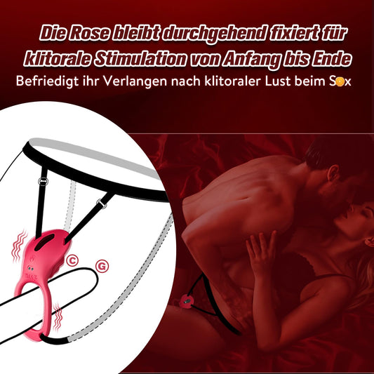 Sex Spielzeug für die Paare Frau Männer, BDSM Rose Vibration für Frauen, Vibratorensets für Frauen Klitoris mit Fernbedienung Leise, Penisring Vibrator App, Erotisches Sexspielzeug Sex Maschine Spiele