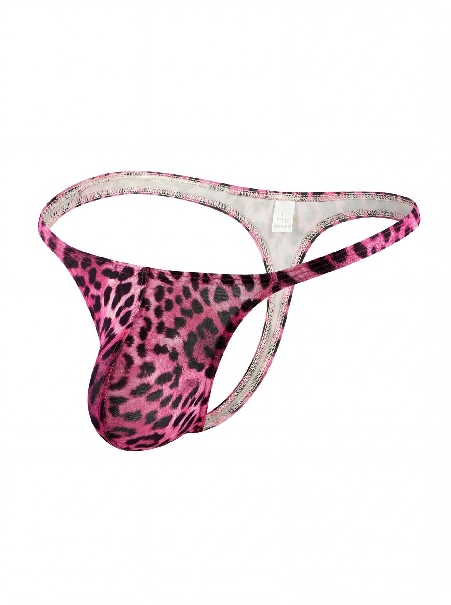 Herren String Sexy Tanga Leopard G-String Sissy Rosa M
