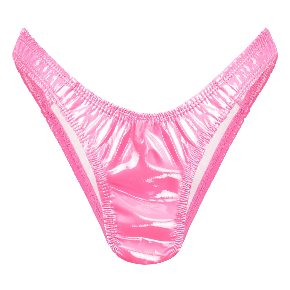 Sissy Tanga Tucking Gaff Höschen Kunstleder Verstecken Gaff Shaping Slip für Crossdresser Transgender Rosa