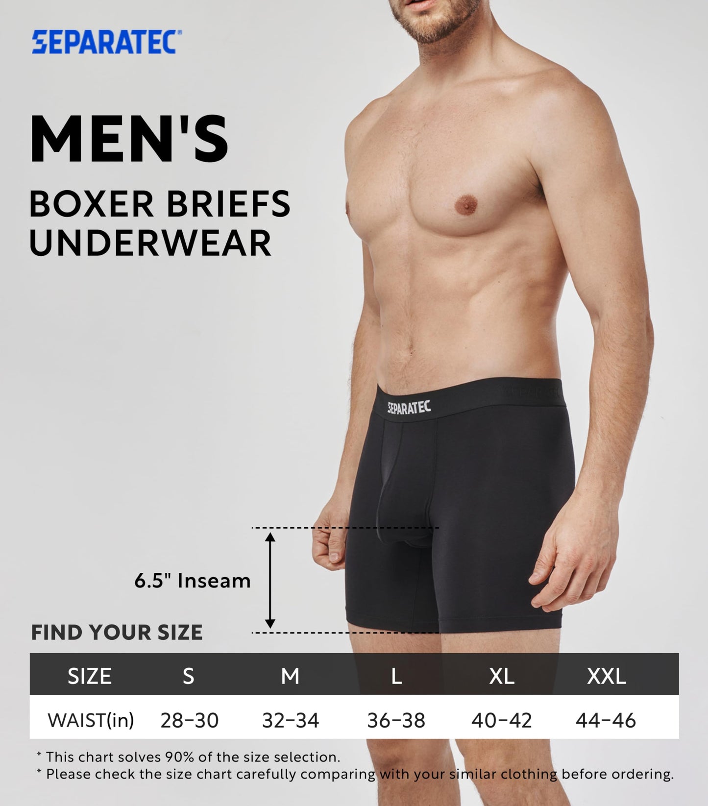 Boxershorts Herren Bambus Rayon Bedruckte Höschen mit Doppelter Beutel 3er Pack