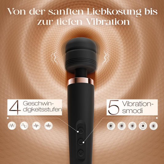 Gobeken Vibrator Sex Toys App-Steuerung Sex Spielzeug für die Paare Frau Männer 20 Modus, Vibratorensets für Frauen 5 Frequenz Vibration für Frauen 4 Intensität, Analplug Dildo Schwarz Größe groß