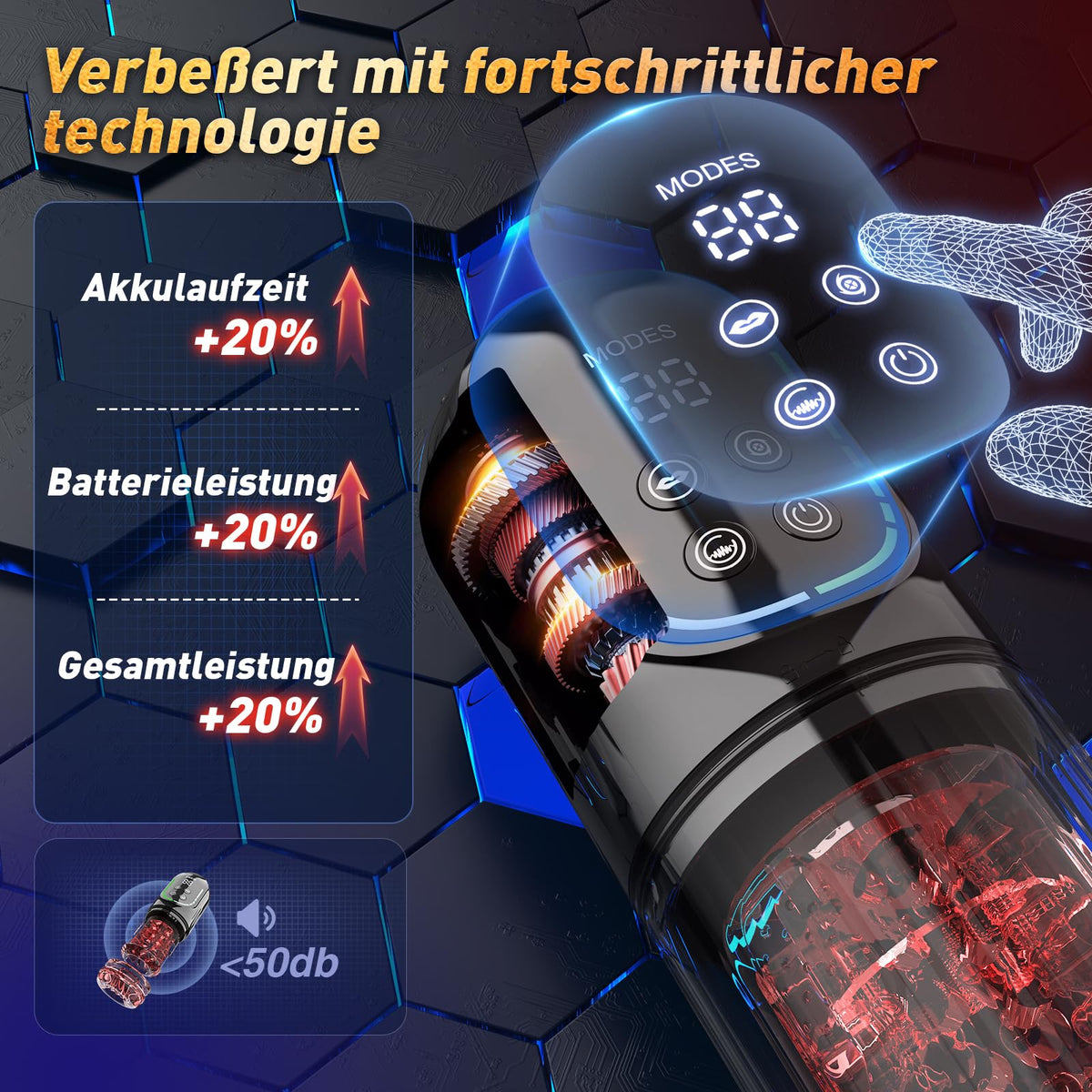 Masturbieren für Männer Masturbator Zungenleck 12s Penispumpe Taschenmuschi