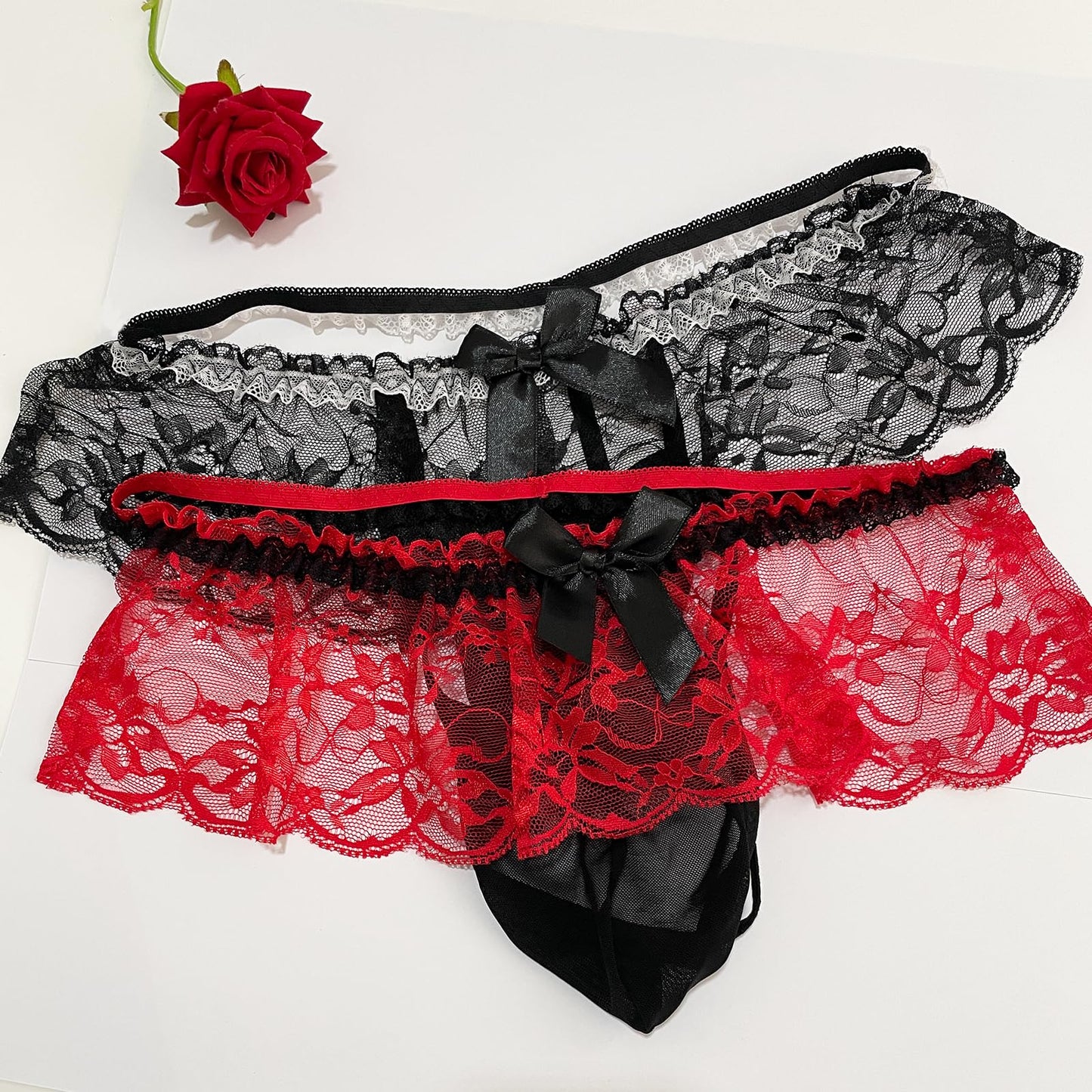 Herren-Spitzenhöschen, Rock-Sissy-Unterwäsche - Femboy