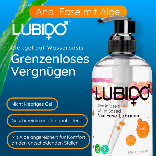 Lubido Aloe-Gleitgel auf Wasserbasis für den Analbereich, 250 ml