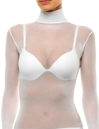 nylonshirt transparenter strumpfhosenstoff