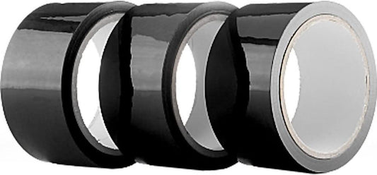 Ouch! - Bondage Tape 20m lang - 5cm breit 3PC Statikfreies Design Tape, Vielseitiges Bondage-SM-Band for Sexuell Sexspielung Paare Frauen Manner(Schwarz)