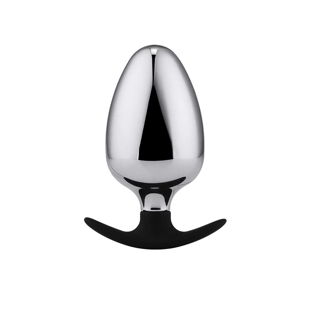Groß Analplug L-XXL für Männer und Frauen Edelstahl Anal Plug Mit Stoss Butt Plug Dilatator Prostata Massage SM Sexspielzeug Anal Stimulator für Anfänger und Fortgeschrittene (L)