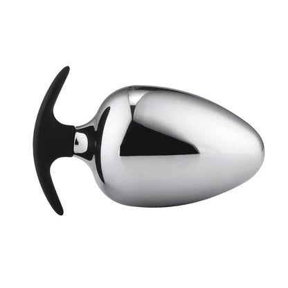 Groß Analplug L-XXL für Männer und Frauen Edelstahl Anal Plug Mit Stoss Butt Plug Dilatator Prostata Massage SM Sexspielzeug Anal Stimulator für Anfänger und Fortgeschrittene (L)