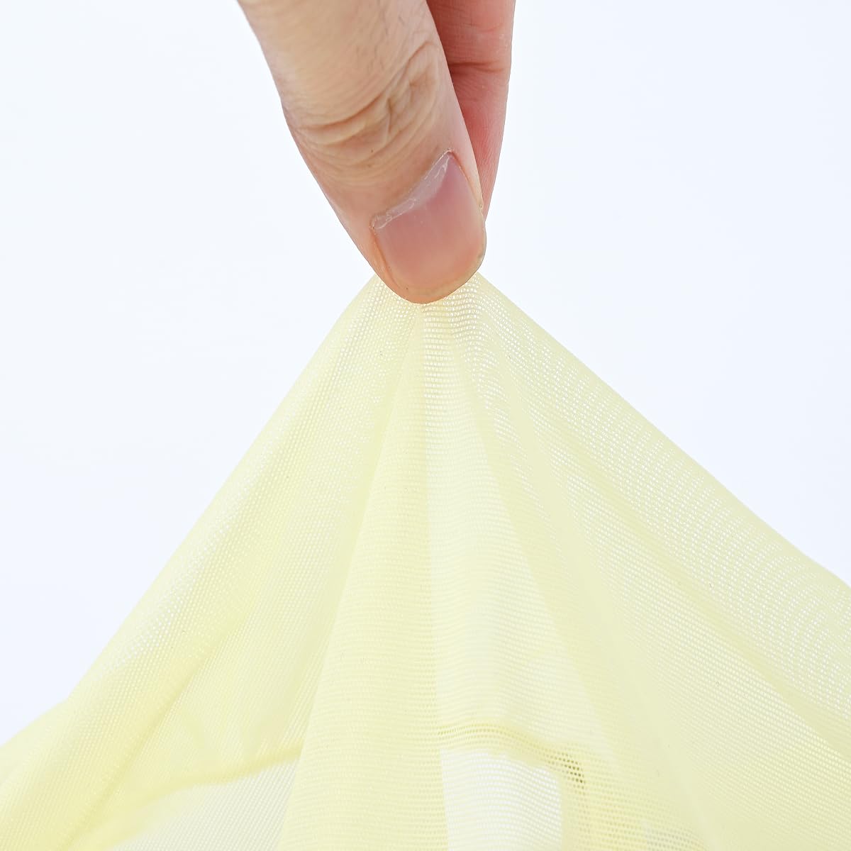 Men's Mesh Panel Ultra-Breathableg - Sheer See Through Lace Sexy Underwear Yellow-3XL