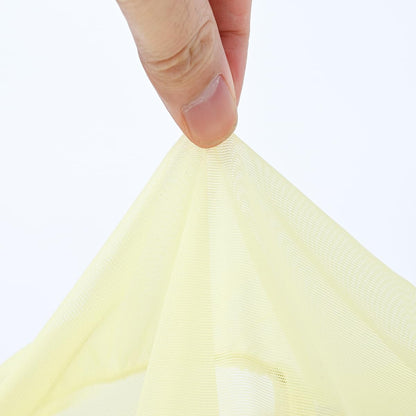 Men's Mesh Panel Ultra-Breathableg - Sheer See Through Lace Sexy Underwear Yellow-3XL