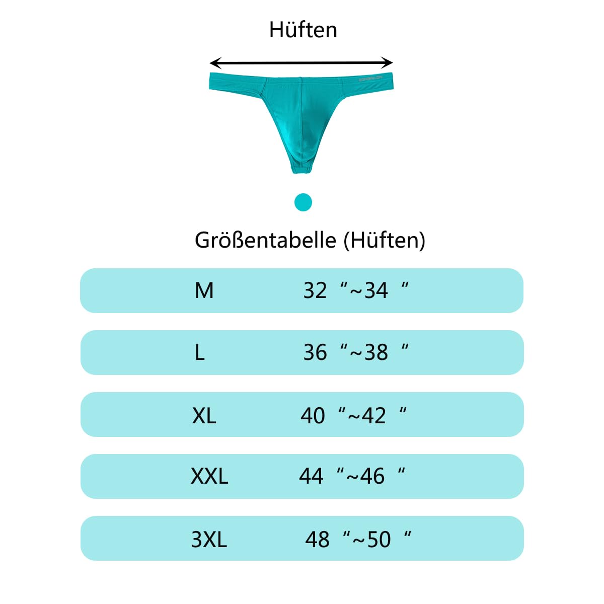 Herren Slips Sexy Bequem Weich Elastisch und Atmungsaktiv mit Konturierter Passform und Hautfreundlichem Material 3 Multi 2XL