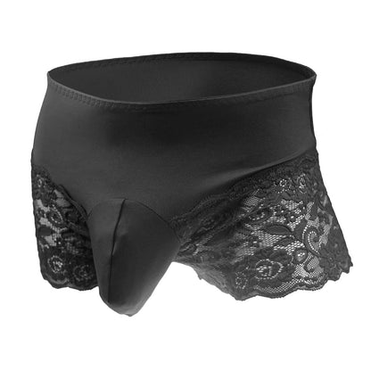 Sissy Pouch Unterwäsche Crossdress Atmungsaktive Stretch Spitzehöschen