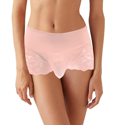 Sissy Unterwäsche - Crossdresser -Stretch -Spitze Höschen