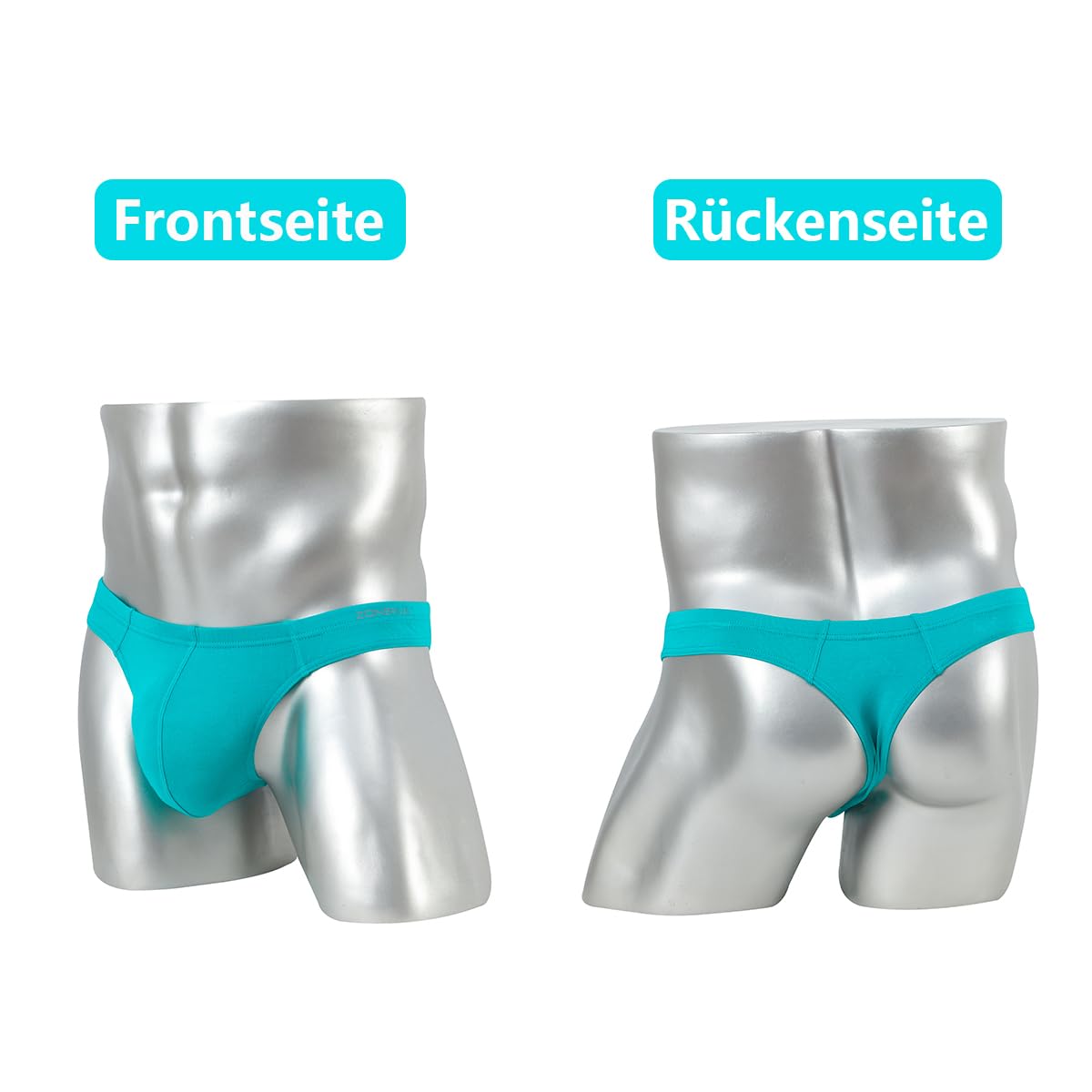 Herren Slips Sexy Bequem Weich Elastisch und Atmungsaktiv mit Konturierter Passform und Hautfreundlichem Material 3 Multi 2XL