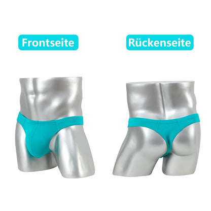 Herren Slips Sexy Bequem Weich Elastisch und Atmungsaktiv mit Konturierter Passform und Hautfreundlichem Material 3 Multi 2XL