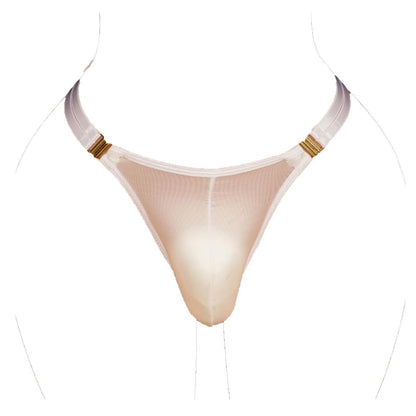 Herren Sissy Tanga Unterwäsche Femboy Kleidung Für Männer Slip Slips Mini Bikinis, Weiß, Einheitsgre