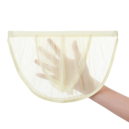 Men's Mesh Panel Ultra-Breathableg - Sheer See Through Lace Sexy Underwear Yellow-3XL