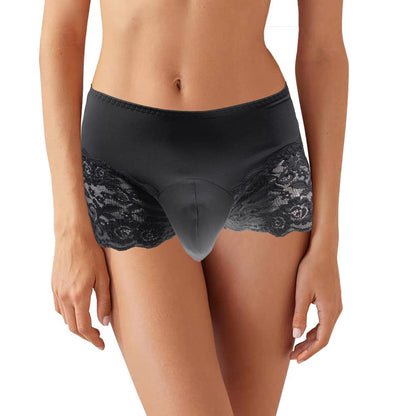 Sissy Pouch Unterwäsche Crossdress Atmungsaktive Stretch Spitzehöschen