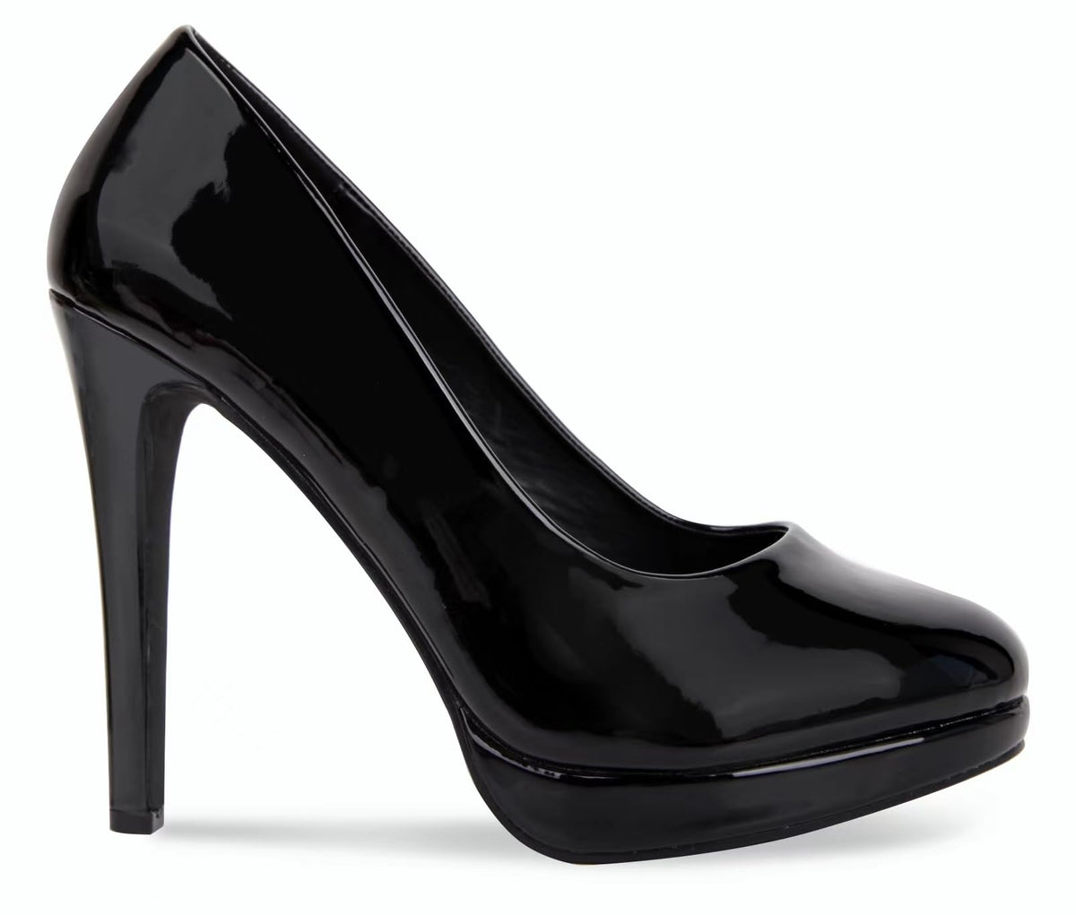 Sissy Femboy Crossdresser Pumps, Herren/Damen, Dragqueen, Transvestit, Absatzschuh mit runder Spitze, große Größen schwarzer lack,
