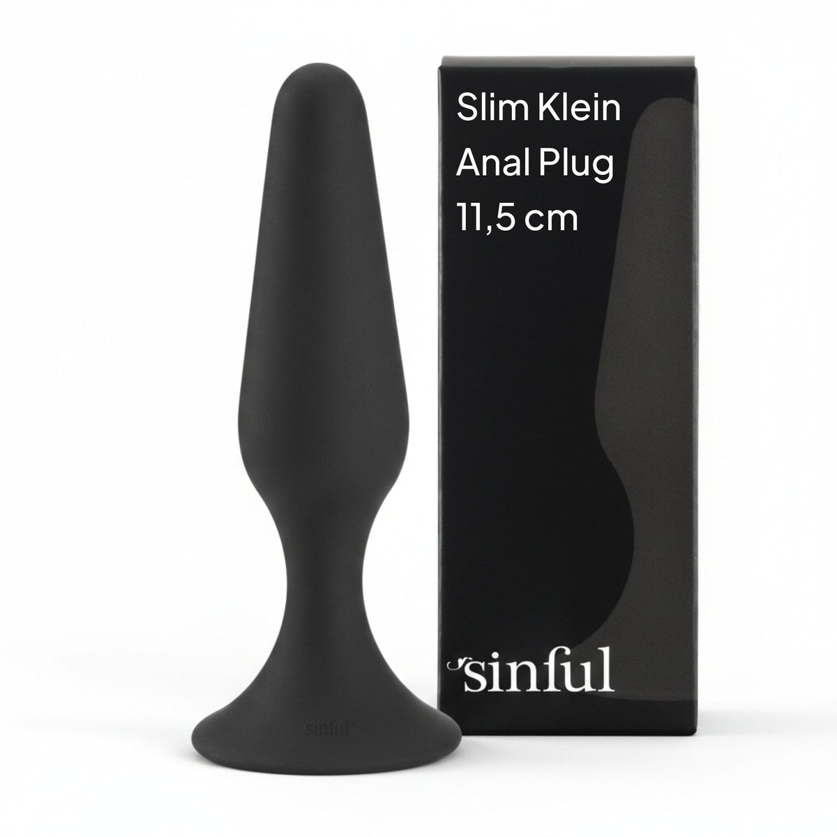 Sinful Slim Analplug Klein - Silikon Small für Anfänger - Schwarz