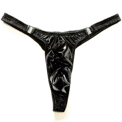 Herren Dessous Gay -Jockstrap Tanga String Herren Glänzende Raffung Pouch Unterhose G-String Tanga, 3 Farben, Einheitsgröße