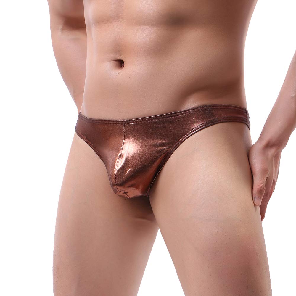 Herren Tanga sexy Unterwäsche Männer String Kunstleder Unterwäsche Pack