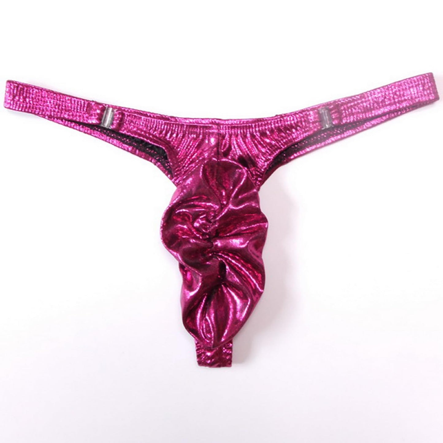 Herren Dessous Gay -Jockstrap Tanga String Herren Glänzende Raffung Pouch Unterhose G-String Tanga, 3 Farben, Einheitsgröße