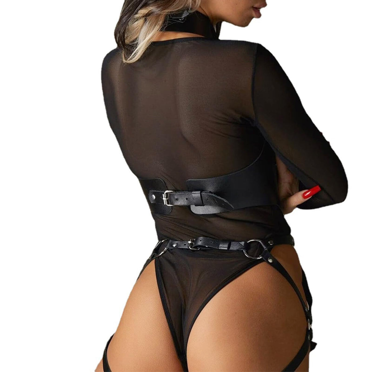 Harness Damen Leder Brustgurte Unterwäsche Einstellbare Reizwäsche