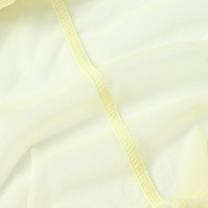 Men's Mesh Panel Ultra-Breathableg - Sheer See Through Lace Sexy Underwear Yellow-3XL