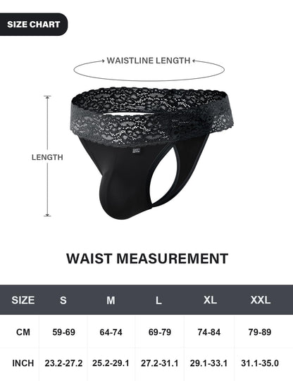 String Tanga Herren Spitze Unterwäsche Weich Elegant
