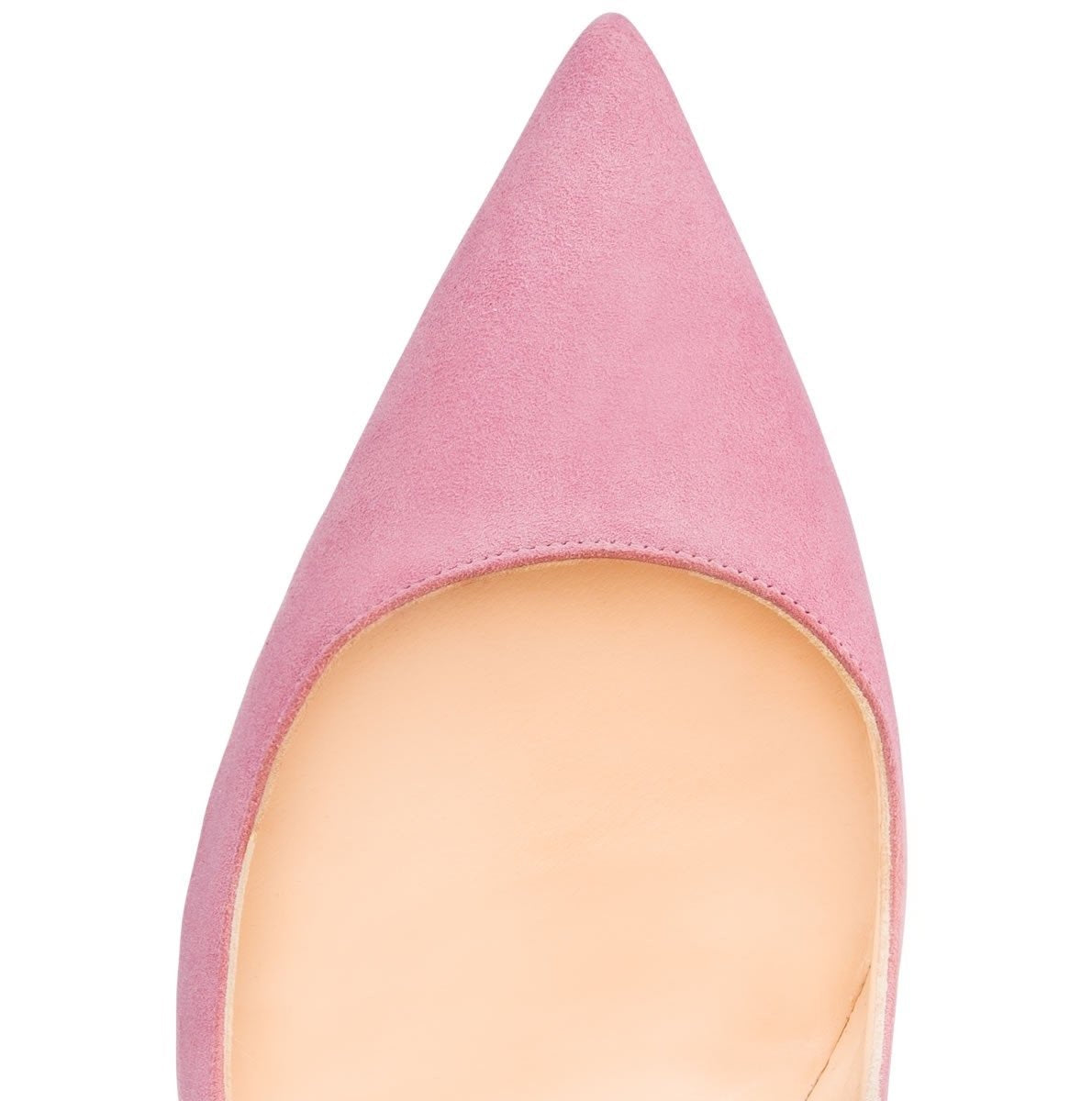 Stiletto High Heels Damen Rosa Elegante Pumps aus Wildleder mit 12 cm Absatz und Spitze fürs Büro EU38