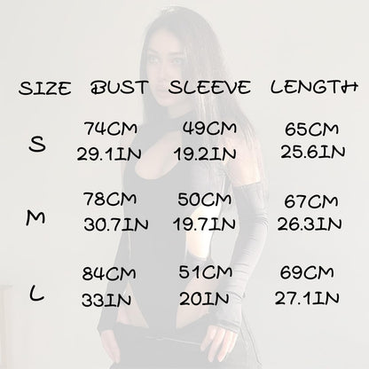 Sexy Hollow Out Bodysuit Langarm Schwarz Teddy Gothic Party Club Rave Outfit Techwear Festival Jumpsuit