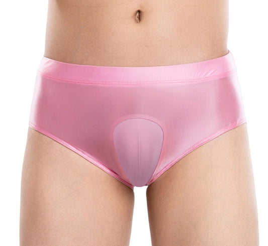 Glossy Crossdresser Tanga Camel Toe Gaff Panty Stretch Hiding Slips Transgender Öl Glänzend Brief EU L (Asie XL)