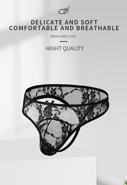 Herren Spitze Unterwäsche - Herren Tanga - Sissy Panties