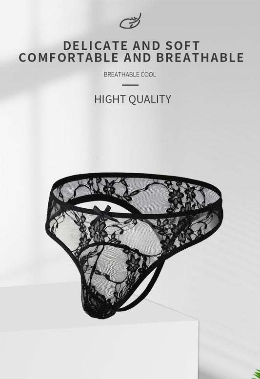 Herren Spitze Unterwäsche - Herren Tanga - Sissy Panties