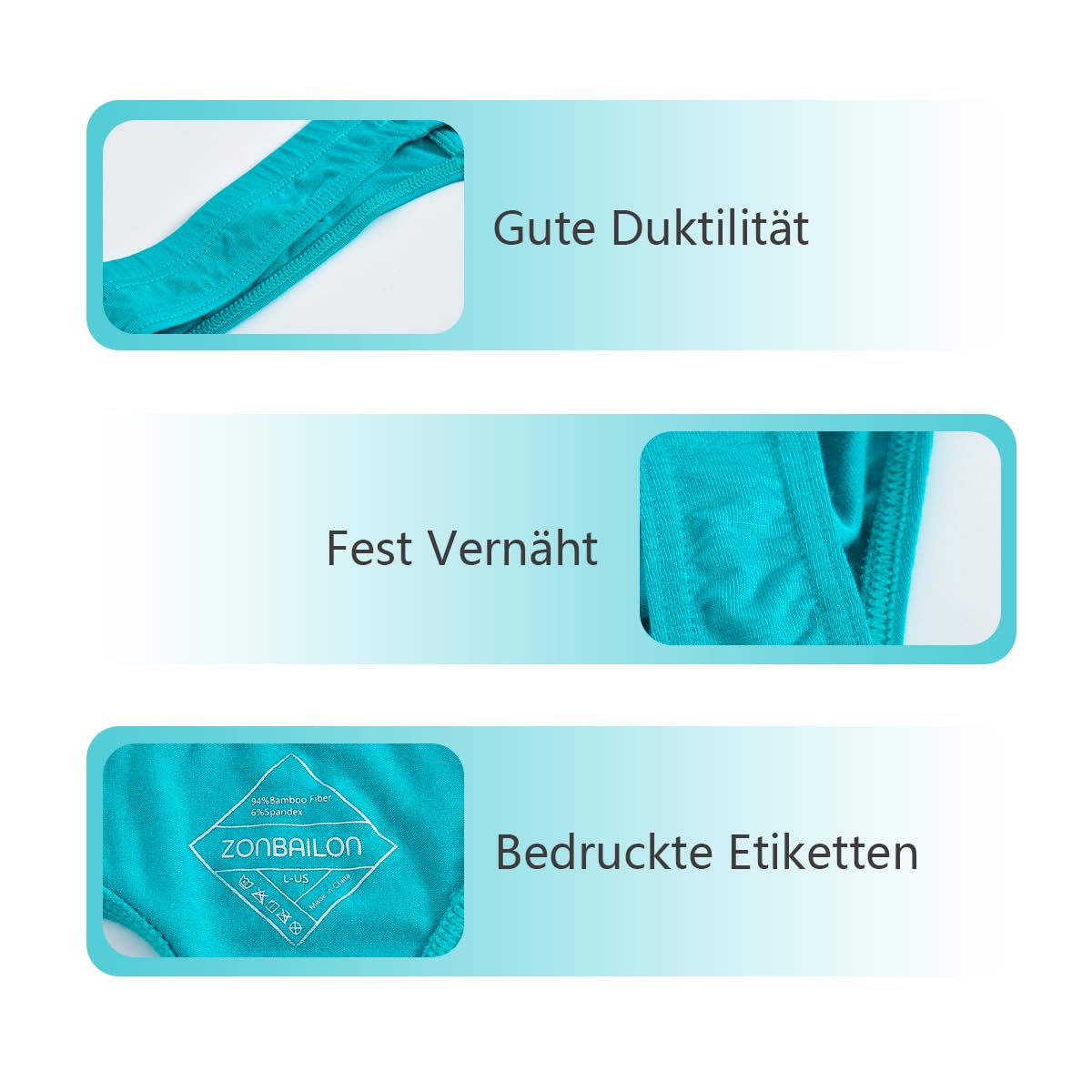 Herren Slips Sexy Bequem Weich Elastisch und Atmungsaktiv mit Konturierter Passform und Hautfreundlichem Material 3 Multi 2XL