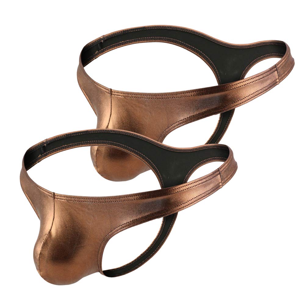 Herren Tanga sexy Unterwäsche Männer String Kunstleder Unterwäsche Pack