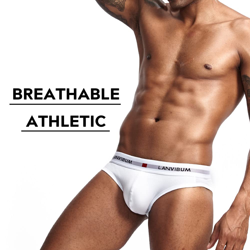 Herren Slips Baumwolle Unterwäsche männer niedrige Taille atmungsaktive Unterhosen geeignet für Sport, Reisen, 3er-Pack