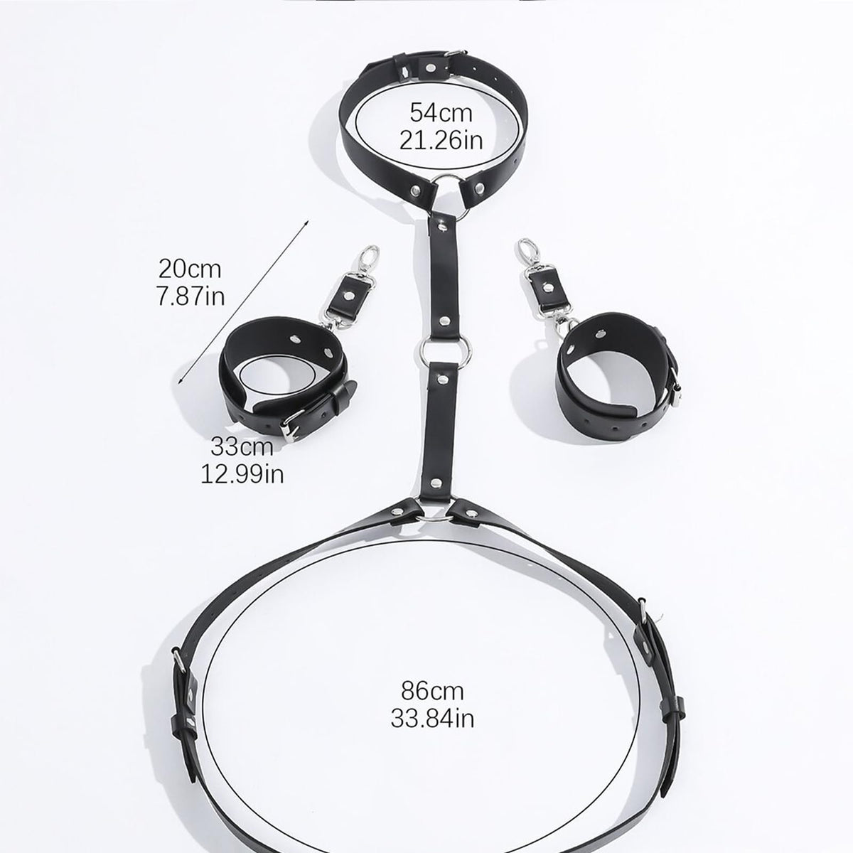 BDSM dessous Outfit Harness damen Fetisch Leder harness für frauen Bondage Fesselung Sexspielzeug Taillenband PU-Leder Erwachsene SM Spiele Frauen Männer Erotische Handschellen Kleidung