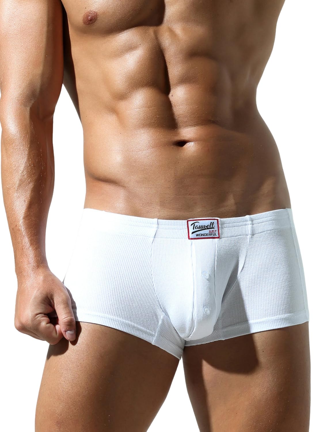 BIMONI Herren Premium Retroshorts Sexy Boxershorts Low-Rise Dessous aus Soft-Viskose – 5er Pack Schwarz/Braun/Grau/Dunkelblau/Weiß, Größe XL