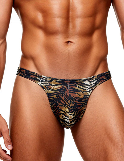 Borat Anzug Männer Sexy Elefanten Unterhose Herren Mini Slip Micro Thong Men Jockstrap Gay Underwear Sissy Höschen Pouch Beule Panties Dessous Reizwäsche Braun S