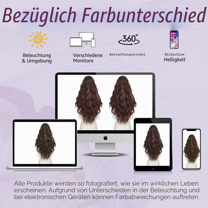 Sofeiyan Perücke Damen,70 cm Lange Mittelscheitel Perücken