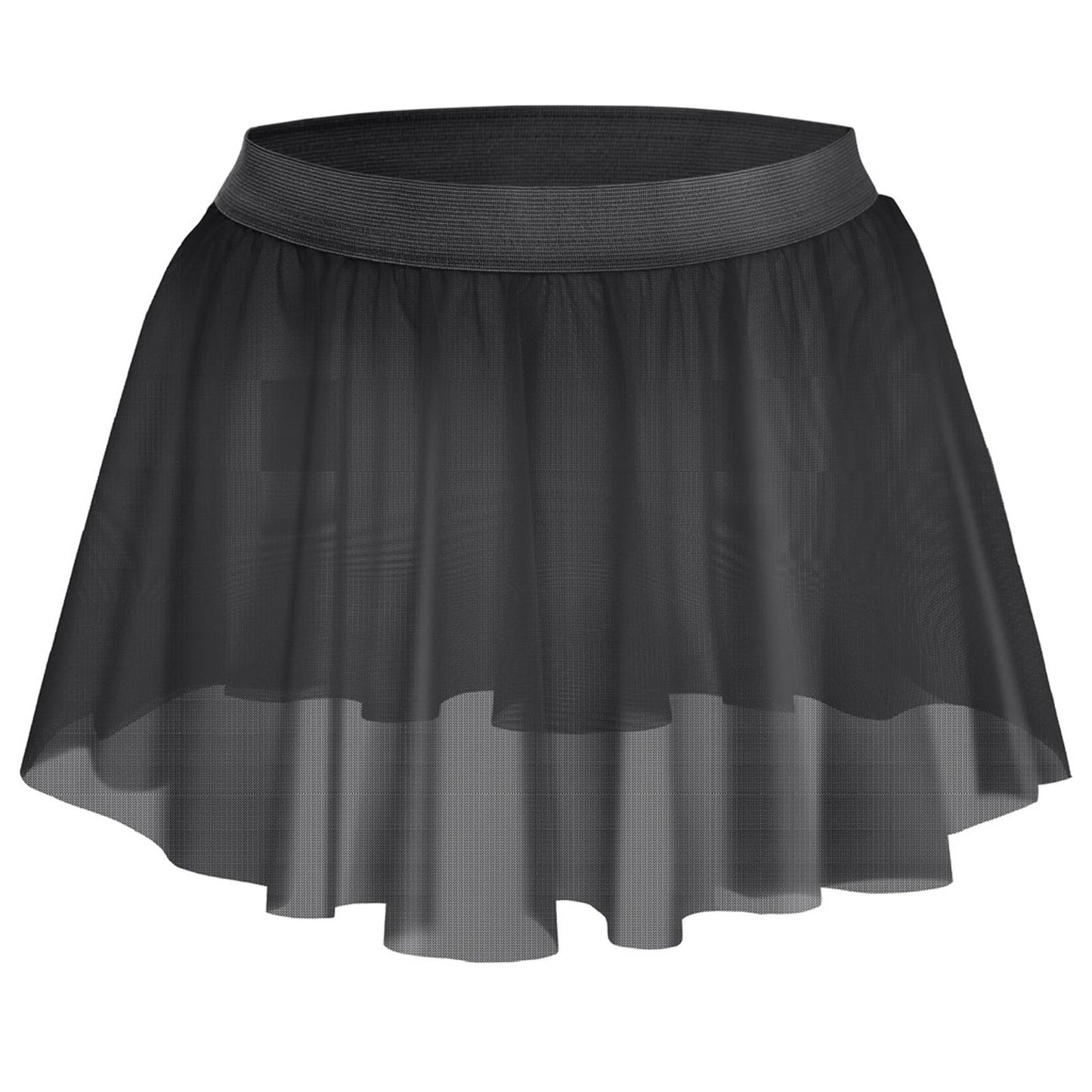 Herren Mesh Sissy Röcke Sexy See Through Crossdressers Unterwäsche Nachtclub Party Cosplay Kostüm (Schwarz)