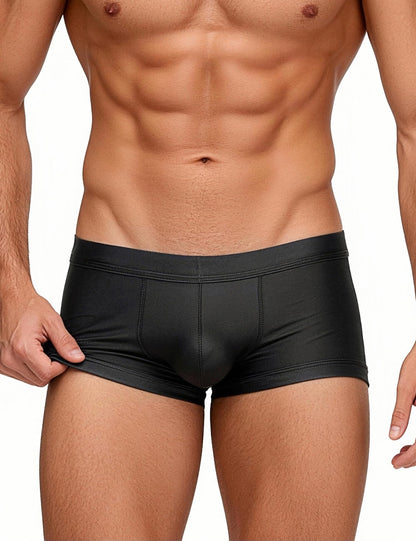 Sexy Boxershorts Herren Hinten Offen Sissy Dessous Gay Underwear Schwarz XL