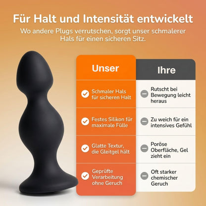 Analplug 5cm Breite für Frauen & Männer - Anal Plug Silikon