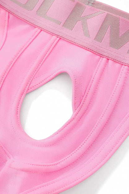 JOCKMAIL Herren Jockstrap Low Rise Cutout Design Jockstraps Atmungsaktiv Figurformend für Sport und Alltag (DE/NL/SE/PL, Alphanumerisch, XXL, Regular, Regular, Rosa)