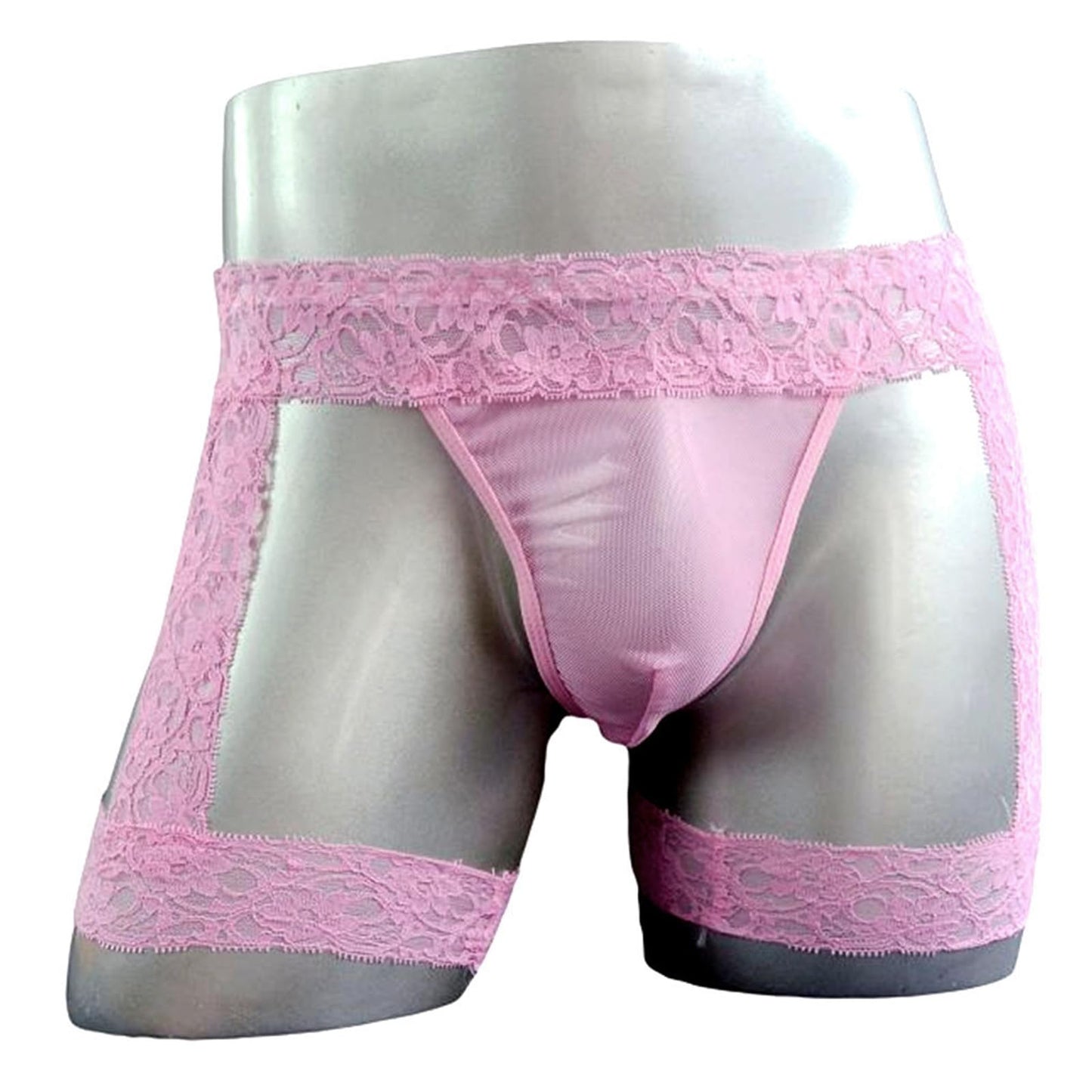 Sissy Strapsgürtel Spitze Strapse Dessous Männer Strumpfhalter für Herren Strumpfband Breit Gay (DE/NL/SE/PL, Alphanumerisch, Einheitsgröße, Regular, Regular, Rosa)